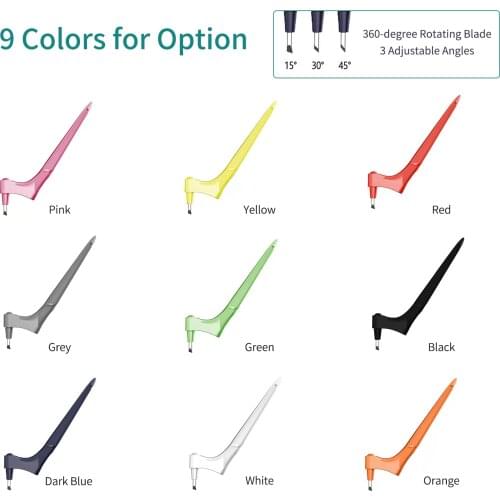 Stainless Steel Craft Knife Precision Craft Cutting Tools 360 Degree Rotating Blade Handheld Craft Cutter with Three Angle