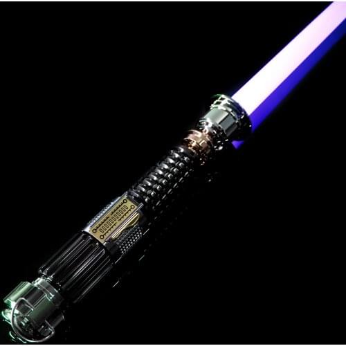 DamienSaber Metal Hilt Dueling Lightsaber With Bright Light Color Changing Smooth Swing And Proffie Pixel SD Card Can Programme