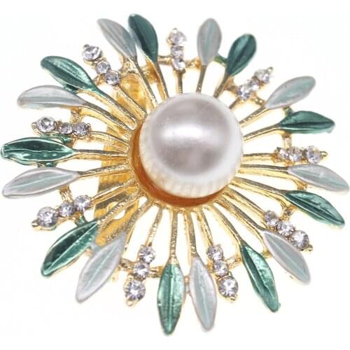 Lailina Jewelry custom fashion brooches elegant flower Brooches high-grade ladies rhinestone brooch pins wholesale