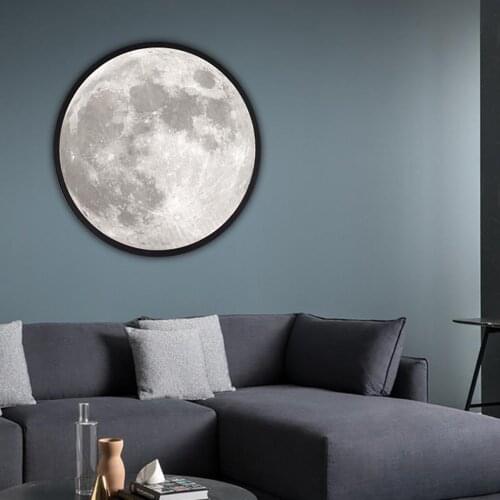 Moon Mirrors With Light Led Makeup Mirror Wall Lamps Adjustable Dimmer USB Dressing Table Bedroom Decor Cosmetic Mirror