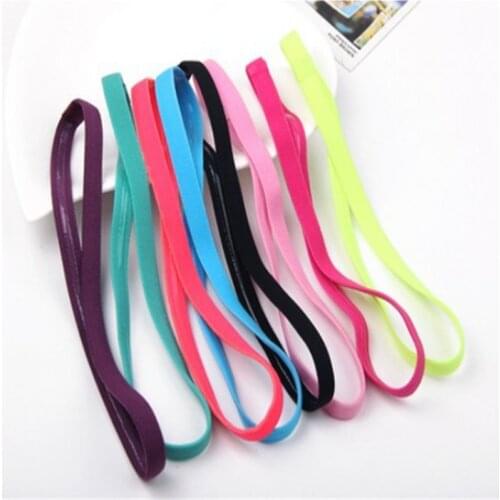 1PCS Fashion Candy Color Running Headband Football Non-slip Elastic Rope Hair Accessories Sports Yoga Headwear Hair Accessories