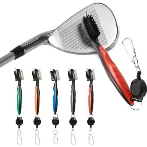 1Pc Golf Club Brush Golf Groove Cleaning Brush 2 Sided Golf Putter Wedge Ball Groove Cleaner Kit Cleaning Tool Golf Accessories