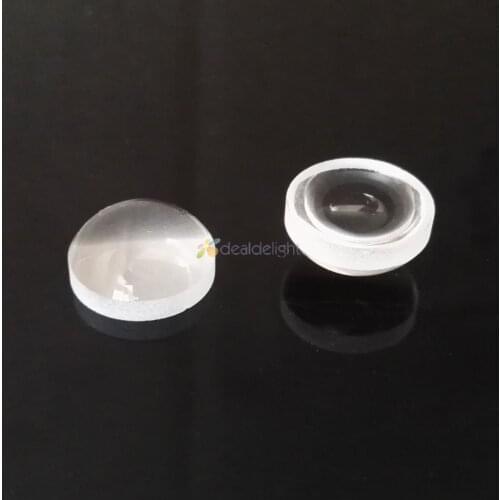 10pcs 12mm LED Lens Optical Glass Height 6mm Plano-Convex Shape Lens for High Power LED Lamp DIY