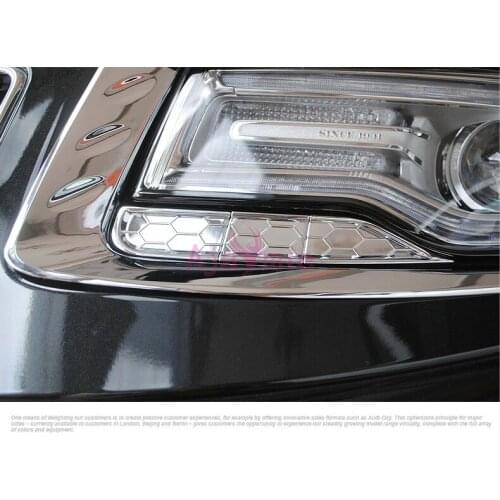 2014 2015 2016 2017 Headlight Wash Trims Eyebrow Cover 4pcs Chrome ABS Car Styling For Jeep Grand Cherokee Accessories