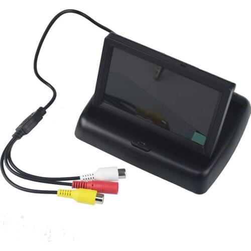 2019 4.3'' Car LCD TFT Color Monitor Screen For Car Reverse Rearview Camera Support NTSC/PAL Video system LCD Monitor