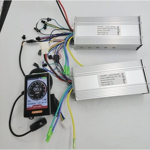 COLORED LCD DISPLAY M6T+DUAL MOTOR CONTROLLER 24V36V48V 450W600W800W1000W 9MOSFET-15MOSFET FOR ELECTRC SCOOTER BIKE CONVERSION