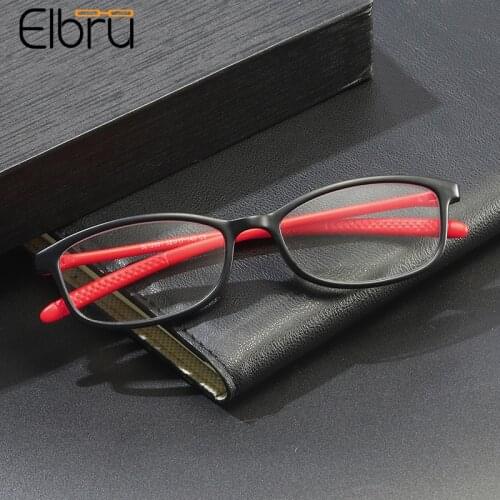 Elbru Classic Anti-blue Light Reading Glasses Classic Ultralight TR90 Presbyopic Glasses Unisex Eyewear With Degree +1.0 to +4.0