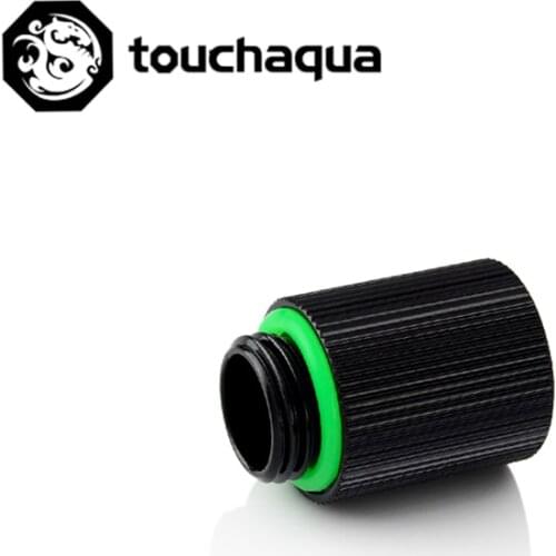Touchaqua (Extend 20mm) Fitting G1/4'' M to F Extend Connect Adapter Increase 20mm Length Connector Water cooling kit fitting