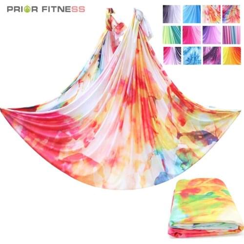 PRIOR FITNESS 4 Meter Aerial Yoga Hammock Faric High Quality Aerial Silks Low Stretch Anti Gravity Yoga Equipment