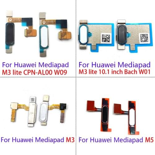 Original Fingerprint Flex Cable For Huawei MediaPad M3 Lite 10.1 M5 10.8 inch Home Menu Button Flex Cable Replacement