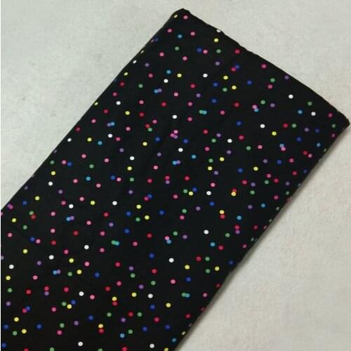 Graceful Red Colorful Polka Dot Printed Cotton Fabric 50x105cm Dot Fabric Patchwork for Cloth Dress Party Home Decoration