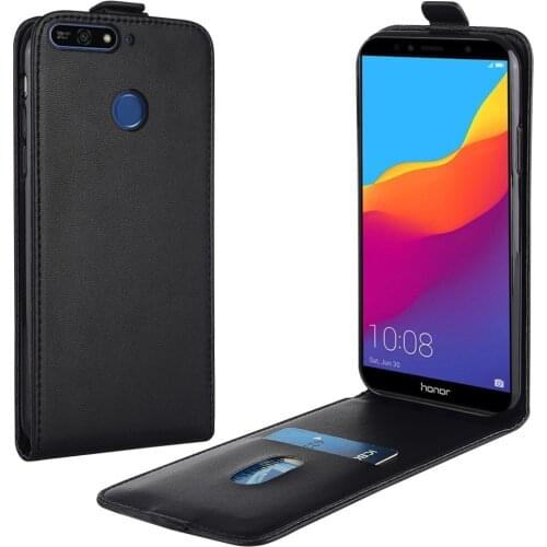 Flip Up and Down Leather Case for Huawei Y6 Prime 2018 ATU-L31 ATU-L42 5.7'' Vertical Cover for Y6 Prime2018 Case Phone Bag