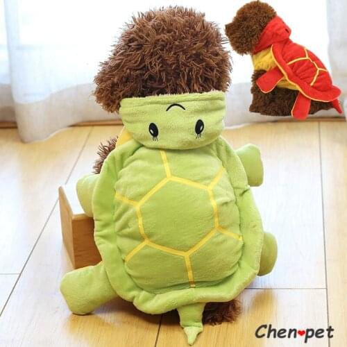 Cute Soft Pet Clothes Warm Tortoise Dog Puppy Clothes Designer Dog Hoodie Custome Clothing for Schnauzer Poodle Corgi Bulldogs