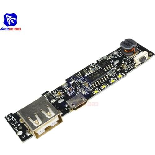 Diymore 5V 1A 18650 Li-on Lithium Battery Charging Module Power Bank Charger Board PCB Step Up Boost Power Module