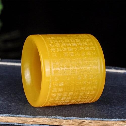 100% real yellow jade rings hollow carved brand ring Jade Stones for men jade Jewellery emerald rings jadeite ring