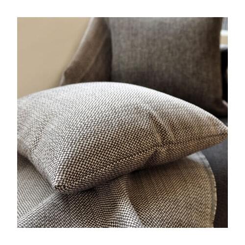 Thicken Fabric Linen Pillow Cushion Pillowcase Living Room Sofa Large Bed Head Pillow Back Car Waist Pad