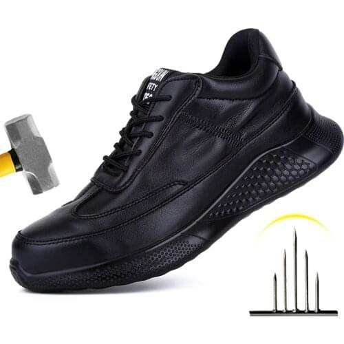 Work Safety Shoes Anti-Smashing Steel Toe Puncture Proof Construction Lightweight Breathable Sneakers Boots Men Women Air Light