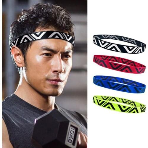 Unisex Running Sweatband Sports Yoga Fitness Headband Sweat Belt Non slip Sweat Absorption Quick Dry Breathable Hair Band