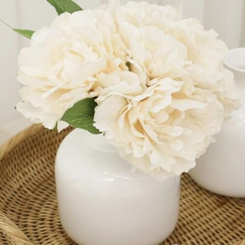 Silk Flower Living Room Bedroom Decorate Fake Flowers Home Decor Wedding Peony Props Simulation Garden Plantas Artificiales