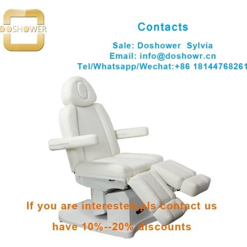 Beauty spa electric facial bed with lift function for massage bed