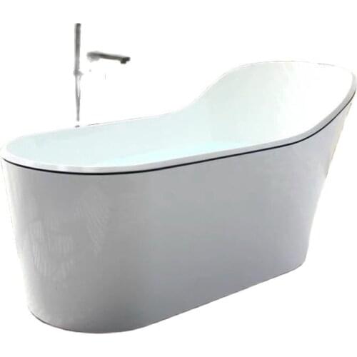 Thin edge detached bathtub black line inside the small family toilet empty big 1.5-1.7 meters of 071