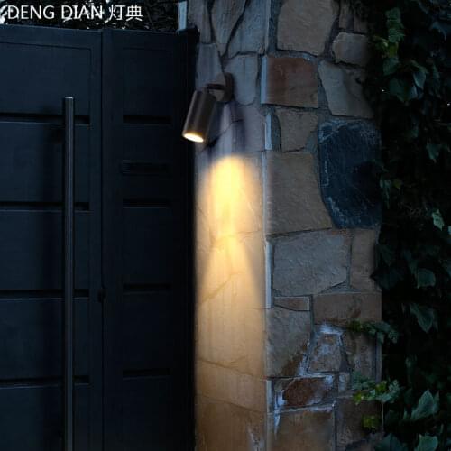Vintage Outdoor lighting adjustable Led wall lamp waterproof Garden wall light Aluminum porch Lights Corridor Aisle Balcony 4W