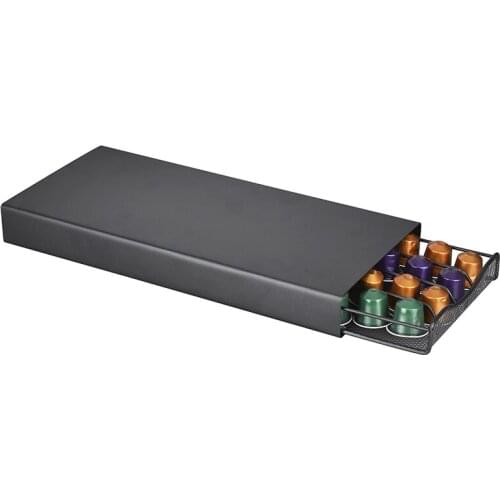 2020 New Stainless Steel 40 Cups Nespresso Coffee Capsules Pods Holder Storage Coffee storage drawer suitable for the kitchen