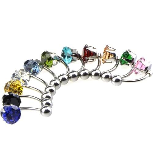 High Quality 1pcs Beautiful Navel Piercing Sex Body Jewelry Stainless Steel New Style Navel Ring Piercing Belly Button Rings