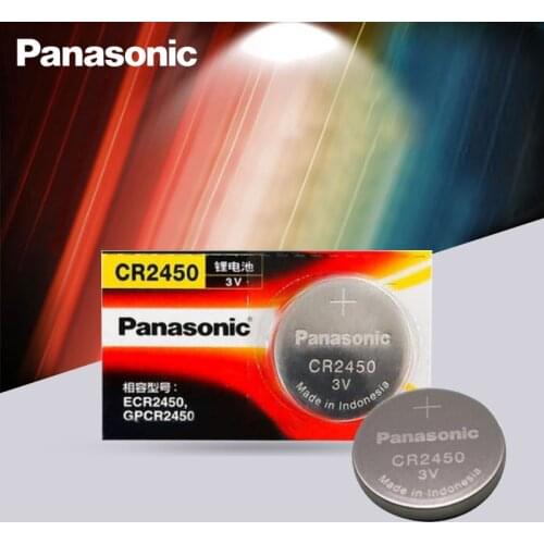 1pcs New Original Panasonic CR2450 CR 2450 3V Lithium Button Cell Battery Coin Batteries For Watches,clocks,hearing aids