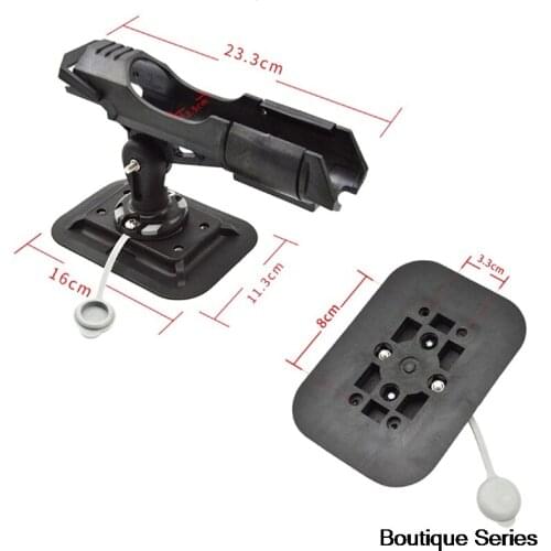 1Pc Adjustable Side Rail Mount For Kayak Boat Fishing Pole Rod Holder Tackle Kit