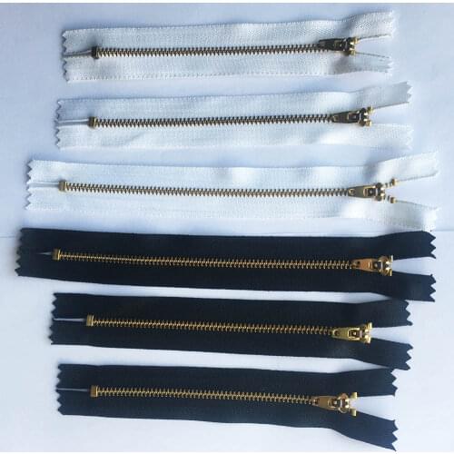 10 piece 3# 8cm 10cm 11cm 12cm 13cm 15cm 18cm Sewing Metal Zippers Auto Lock Black DIY Zip For Sewing Jeans Footwear Denim Skirt