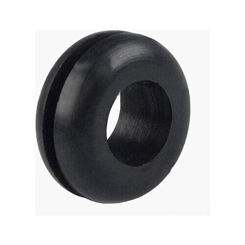 1000pcs 8mm grommet plastic Black machine wire output grommet power cabinet distribution LED light switch cable protect
