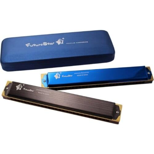 24 Hole Harmonica Tremolo Key Of C Play Harmonica Mouth Organ Harp Musical Instruments For Beginners