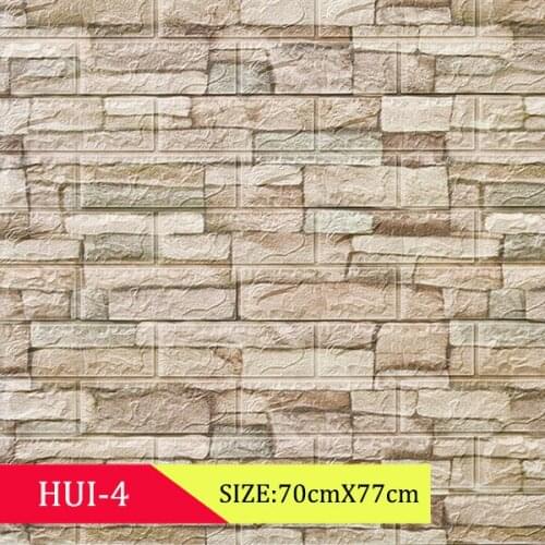 3D wallpaper high-end self-adhesive wood grain wall stickers soft pack children and living room wall decoration waterproof foam