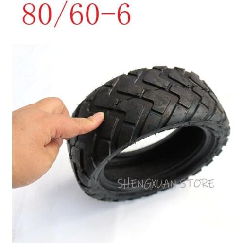 80/60-6 Vacuum Tubeless Tire / Tyre for E-Scooter Motor Electric Scooter Go Karts ATV Quad