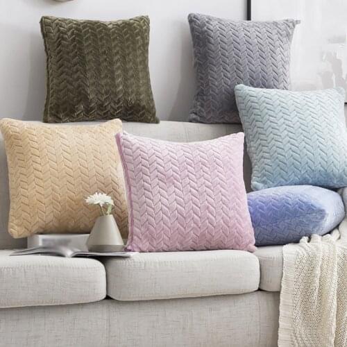 High Quality Cushion Cover Sofa Decorative Pillows Cover Plush Pillow Case for Living Room Car Decoration 43*43cm Home Decor