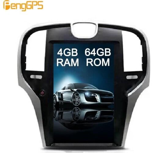 For Chrysler 300C GPS Navigation Android Radio 2013-2019 Car Stereo DVD Player 1080P 13.3 inch Tesla Style Touchscreen Headunit