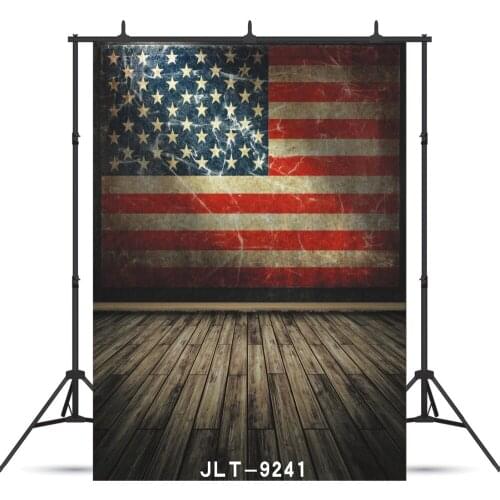American Flag Wall Photographic Background For Portrait Children Baby Shower Vinyl Cloth Printed Backdrops Photo Shoot