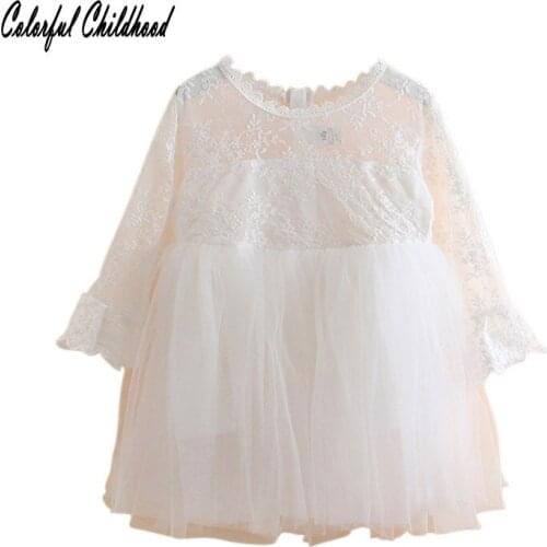 Baby Girl Dress Newborn Cute Baby flower Cotton Dress Infant prtty Baby Birthday blouse toddler Baby lace Clothes 2-10