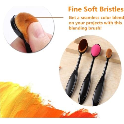 Craft Ink Blending Brushes Drawing Painting Makeup Brushes Scrapbooking Card Plastic Stencil Used Fine Soft Bristles DIY Tool