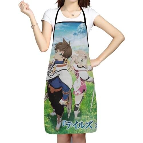 Kitchen Apron Tales Of Zestiria The X Printed Sleeveless Oxford Fabric Aprons for Men Women Home Cleaning Tools Creative Gifts