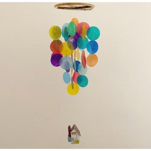 Q1FE Natural Shell Wind Chime Kids Room Nursery Decoration Wall Hanging Windchimes