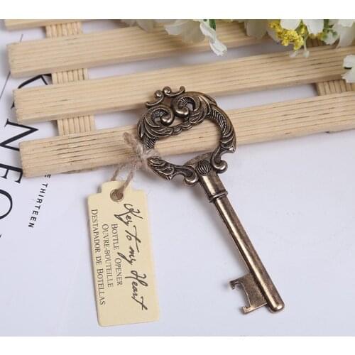 Small Wedding Gifts for Guests Retro Key Bottle Opener Owl Shape Zinc Alloy Kitchen Tools Accessories Wedding Favours
