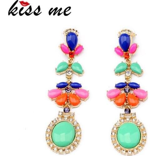 New Styles KISS ME Fashion Jewelry Elegant Resin Plant Earrings