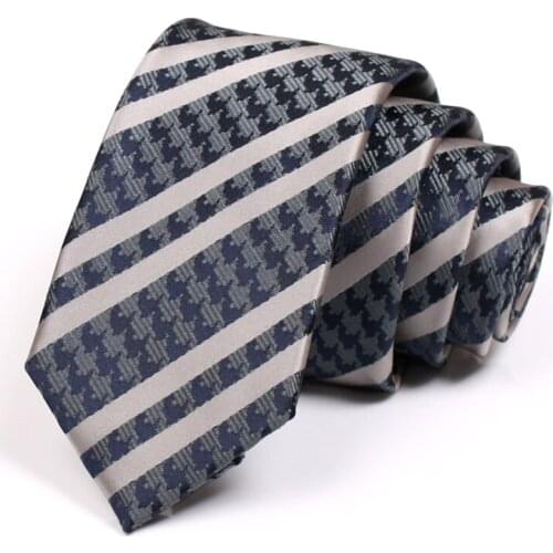New Design Mens 6CM Striped Tie High Quality Business Suit Work Neck Tie For Men Fashion Formal Necktie Male Slim Ties Gift Box