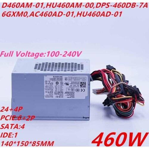 New PSU For Dell XPS 8000 8100 8300 8500 8700 8900 460W Power Supply D460AM-01 HU460AM-00 D460AM-03 AC460AD-01 HU460AD-01