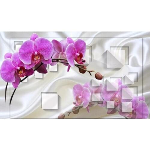 Wallpaper for walls 3 d for living room purple flower wallpapers beautiful scenery wallpapers
