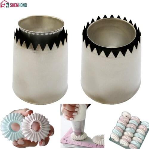 SHENHONG Sulta Ne Ring Cookies Mold Icing Piping Nozzles Stainless Steel Russian Cake Pastry Tips Dessert Decorators