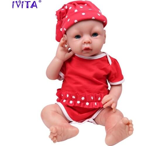 IVITA WG1506 51cm (20") 3.2kg Silicone Reborn Baby Realistic Toddler Lifelike Bebe Early Education Toy Simulated for Children
