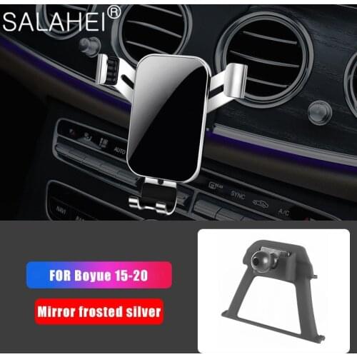 Alloy Plastic Car Dashboard Phone Holder GPS Stander For Geely Boyue Atlas 2015 2016 2017 2018 2019 2020 Accessories Car Styling